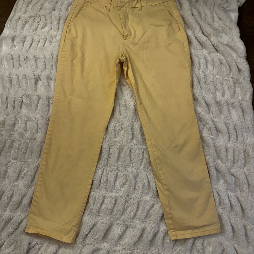 Tommy Hilfiger Women's Yellow Trousers